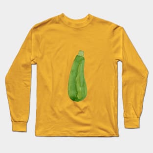 Green cute zucchini Long Sleeve T-Shirt